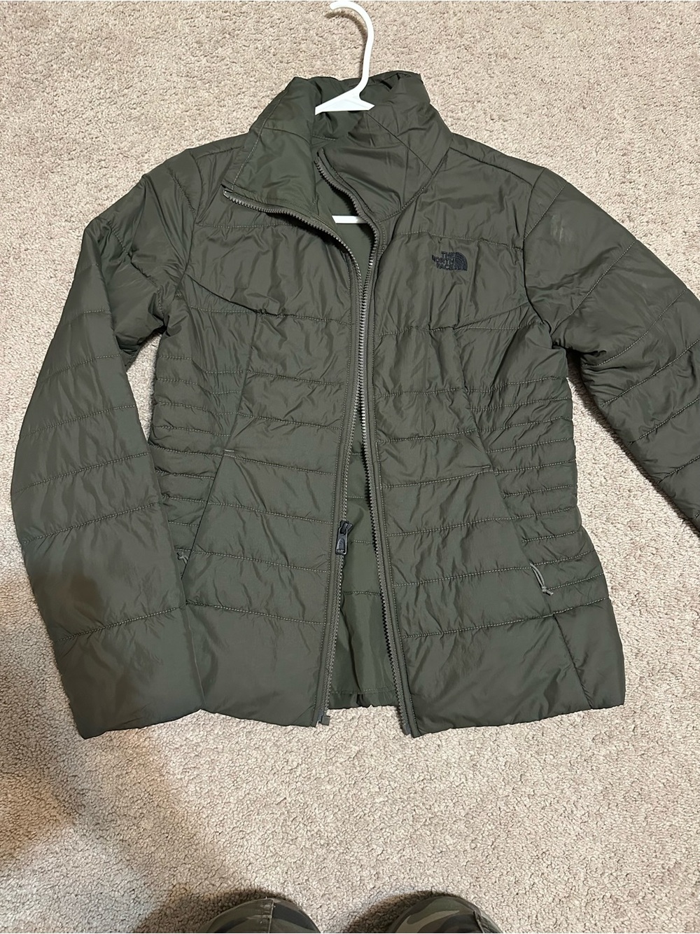 The North Face Women's Olive Quilted Packable Puffer Jacket